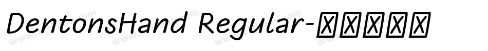 DentonsHand Regular字体转换